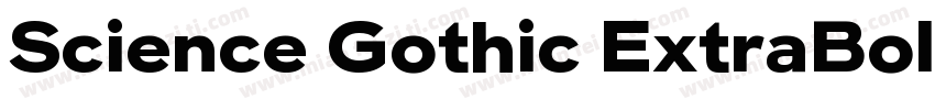Science Gothic ExtraBold Exp字体转换